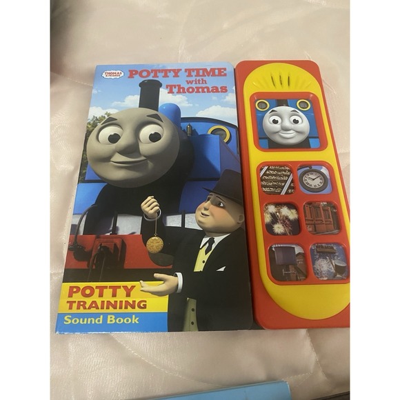 Lot Of 6 Thomas The train, A Plushie, Three  Books, DVD And Blanket - Picture 4 of 6